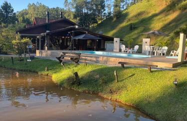 Chalé Cabana Sítio na Serra para amigos e familiares com Piscina - Photo 8