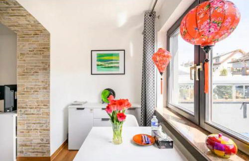 Günstiges grünes Ferienzimmer mit separater moderner Dusche - Foto 49