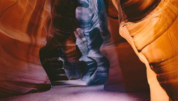 La vista sull'Upper Antelope Canyon