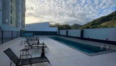 Apartamento novo região central de Ubatuba, com churrasqueira e varanda, 2 vagas - Residencial Jathy - Foto 3