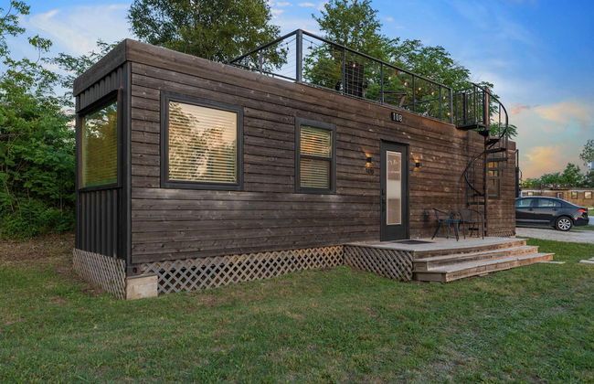 Pecan Grove Container Tiny Home Country Setting 12 min to Baylor Magnolia - Foto 42