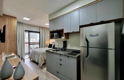 Studio com piscina a 1 minuto a pé do Metrô Brooklin - Foto 6