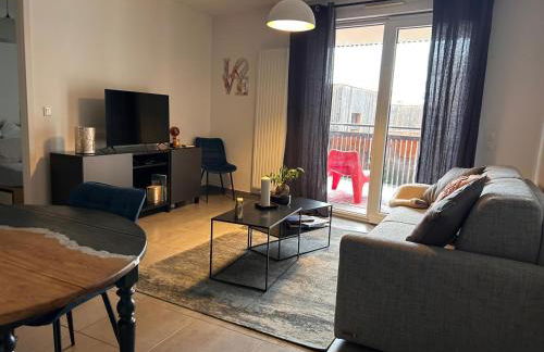 T2 - Balcon -15 min centre ville et Allemagne - Foto 13