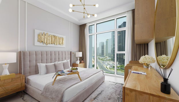 Maison Privee - Tranquil Apt w/ Mesmerizing Views cls to Marina - Foto 2, Habitación