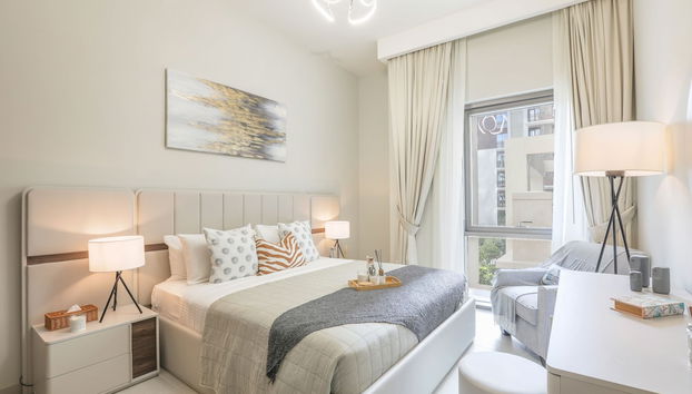 Manzil - 1BR | Creek Beach | Lagoon Access - Foto 4, Habitación