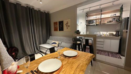 Flats Praia Uberlandia - Apt próximo ao Praia Clube - Area de lazer com Portaria 24 horas, piscina, academia, brinquedoteca, churrasqueira e áreas verdes para caminhadas - Foto 2