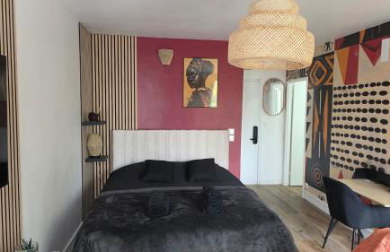 L'Ethnik Spot- studio cosy proche Paris et Stade de France - parking privé - Foto 7