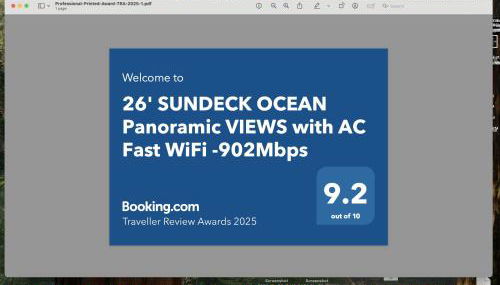 26' SUNDECK OCEAN Panoramic VIEWS with AC Fast WiFi -902Mbps - Foto 2