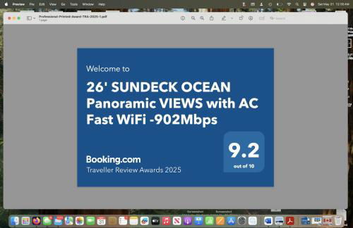 26' SUNDECK OCEAN Panoramic VIEWS with AC Fast WiFi -902Mbps - Foto 2
