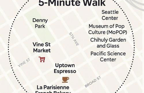 Designer Penthouse Space Needle View & Walk to Everything - Foto 8