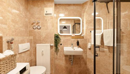 Design-Wohnung Ludwigsburg - Foto 5, towels, Shower