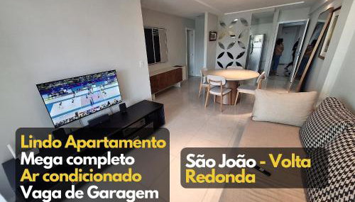 Moderno Apt Ar Garagem 2qts São João Volta Redonda - Foto 2