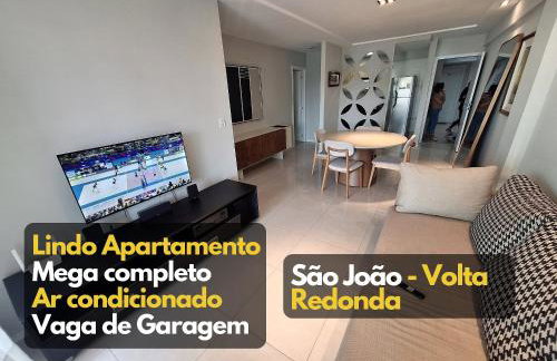 Moderno Apt Ar Garagem 2qts São João Volta Redonda - Foto 2