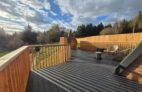 Little Getaway in the Highlands, private sauna and stargazing geodome - Foto 18