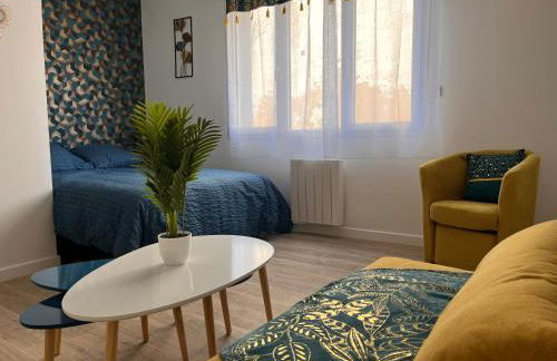 Studio cosy avec terrasse, proche Chantiers et Airbus - Foto 1