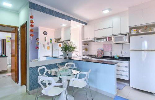 2 Quartos com ar, piscina, sacada Gourmet a 1 km da praia Grande - Foto 18