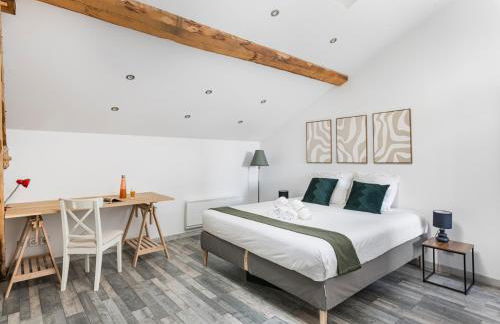 Le Rooftop Loft premium 3 chambres avec terrasse & parking en centre-ville de Saint-Étienne - Foto 22