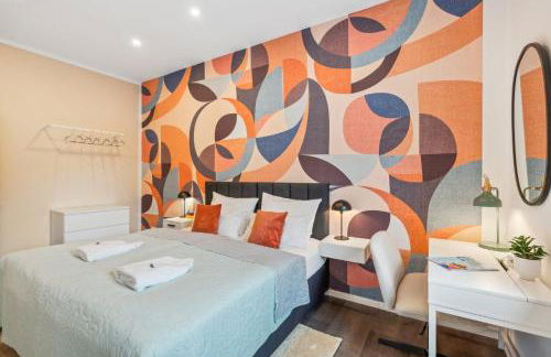 maremar - Design im Zentrum - 2 Schlafzimmer - Luxus Boxspringbetten - Küche - Arbeitsplätze & Highspeed WLAN - Balkon - Foto 17