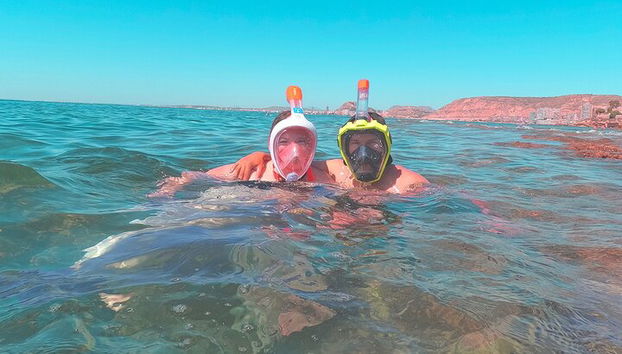 Excursão pela costa de bicicleta elétrica em Alicante com lago de peixes Román e mergulho com snorkel - Foto 3