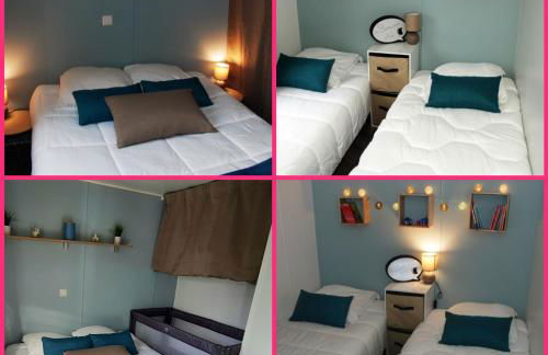 Mobilhome 2ch récent et climatisé-terrasse fermée-jardin sans vis à vis-camping 4 étoiles Les Charmettes - Foto 33