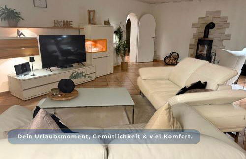 Harz-Fewo Weitsicht, modern & ruhig mit 2 Balkonen, Jura Kaffeevollautomat, Kaminofen, Gäste mit Hund willkommen - Foto 12