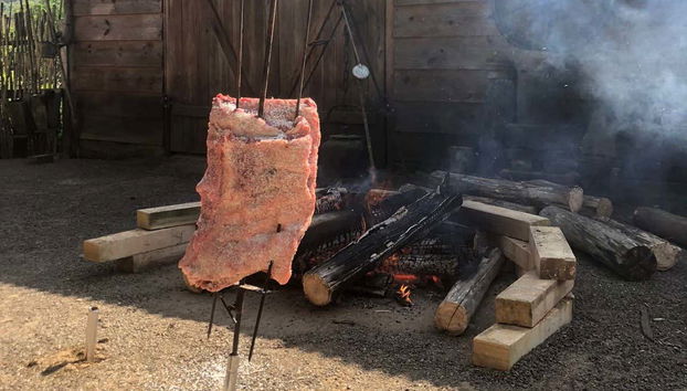 Carne che si cuoce a fuoco lento