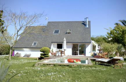 Kercolette, maison avec piscine non chauffée proche des plages - Foto 41