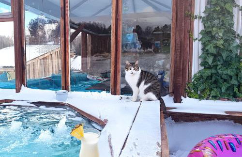 The Old Barn Luksusowa Stodoła z Całorocznym Jacuzzi Kominkiem i Widokiem na Wzgórza i Las dla 8-10 osób na Dolnym Śląsku min 2 noce - Foto 11