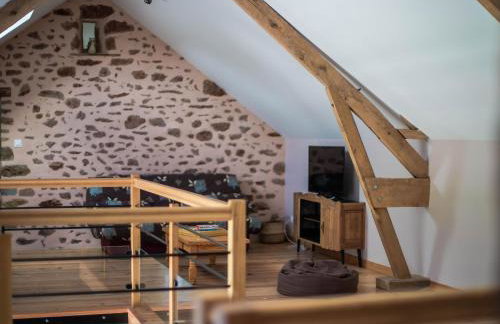 Longère rénovée avec charme, 5 chambres, grand jardin, proche du village, idéale pour 15 pers. - FR-1-410-355 - Foto 18