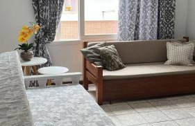 Espaçoso 1 d perto do mar com vaga - Foto 6