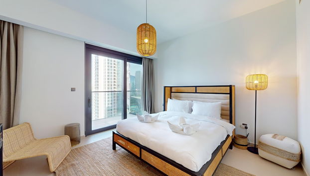 Primestay - 2BR Act Burj Khalifa View - Foto 5, Habitación