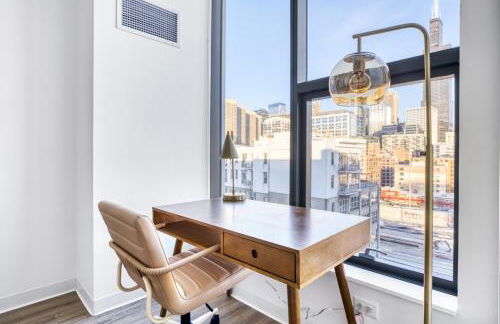 W Loop 2BR w Gym Pool in heart of Greektown CHI-561 - Foto 8