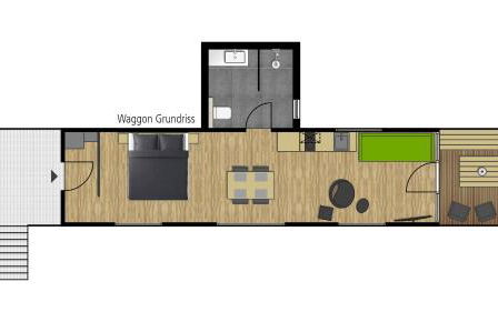 LokoMotel-Waggon, Luxus Appartment im Eisenbahnwaggon - Foto 4