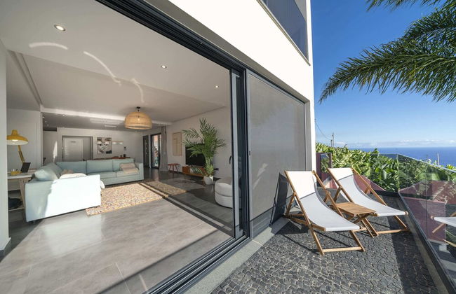 With Pool and Superb sea View - Villa Candelária - Foto 49