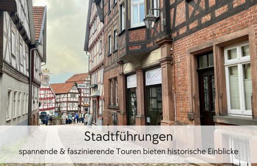 STORCHENNEST - Scandi Style - in der historischen Hinterburg Schlitz - mit Aufzug, Parkplatz & Garten - nahe Fulda und Bad Hersfeld - Foto 27