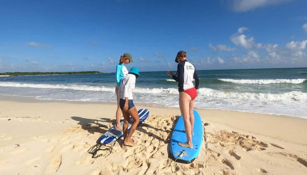 Go on a water adventure and learn to surf!