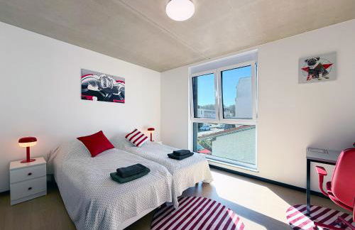 bonquartier - Design Apartment mit Balkon, Arbeitsplatz und Parkplatz - Foto 2