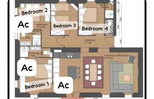 AC-Free Parking - Contemporary 4 Bedroom Villa Apartment - Photo 2