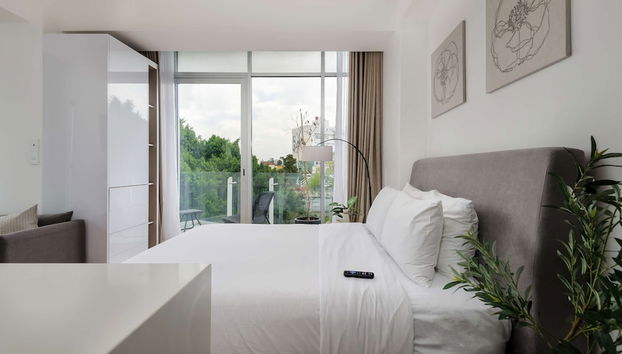 w Cozy Loft w Perfect View in Roma Norte - Foto 2, Habitación