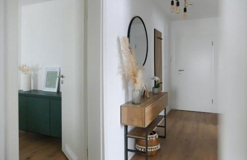 Modernes, zentrales Apartment mit Boxspringbett und Waschmaschine - Foto 32