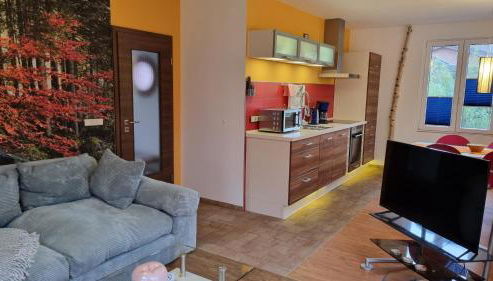 Ferienhaus Rehblick - direkt in der Natur, mit Lesezimmer und zwei Terrassen - Foto 2, stove, pet friendly, minibar