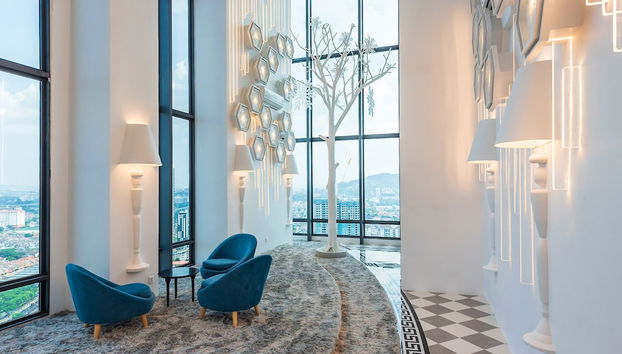 Zona de estar del vestíbulo