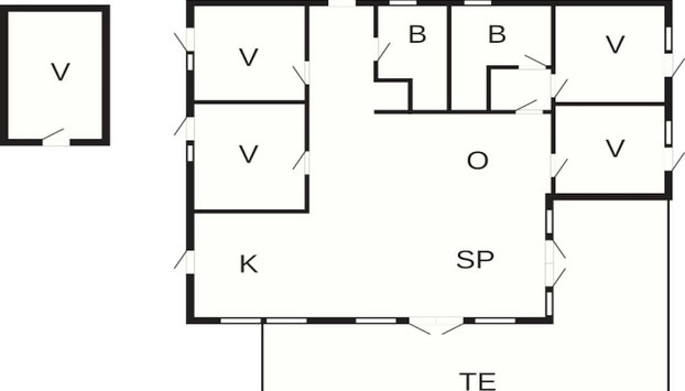 Holiday Home in Knebel - Foto 2, Plano