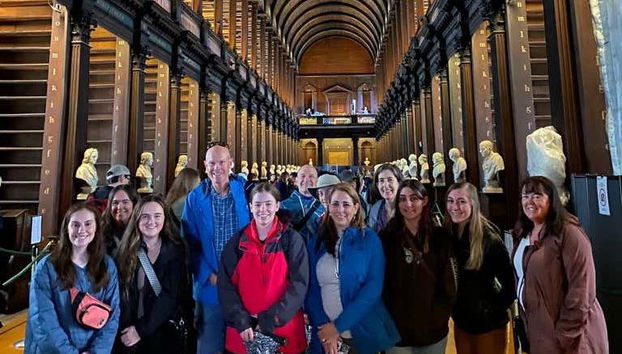 El grupo en el Trinity College