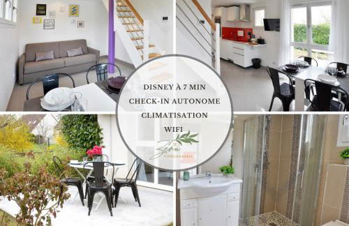 Ebène studio Centre ville Climatisation Terrasse Disneyland 4 personnes et 1 bébé - Foto 1