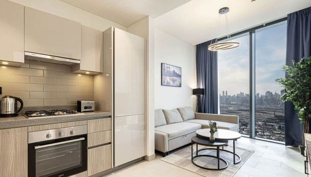 1BR Sobha Hartland Skyline Views Near Downtown - Foto 4, Habitación