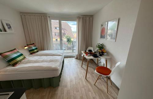 Stilvolles und modernes Appartement mit sonnigem Balkon in Flughafen- und Messenähe 31 - Foto 8