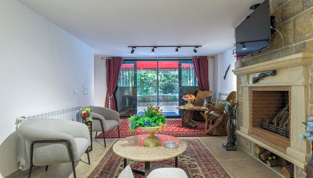 Zona de estar del vestíbulo