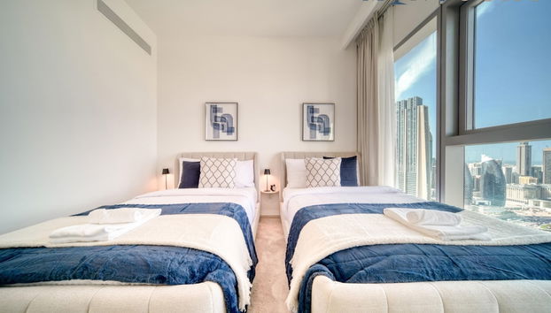 Classy Downtown 2BR w City View Balcony - Foto 2, Habitación