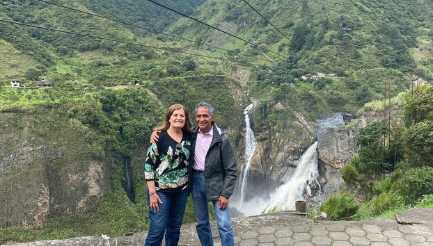 Couple taking a photo